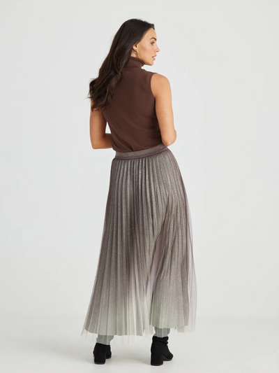 Brave + True West End Skirt Chocolate Ombre (Back)