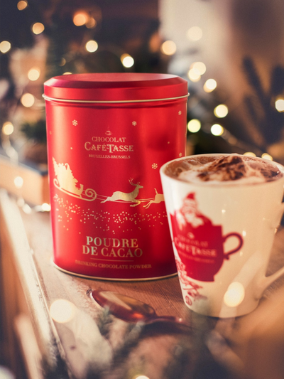 Cafe-Tasse Drinking Chocolate in a Christmas Tin 250g