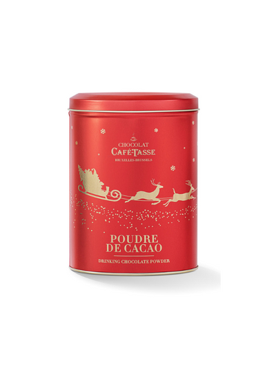 Cafe-Tasse Drinking Chocolate in a Christmas Tin