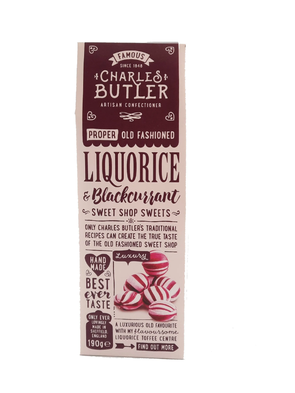 Charles Butler Licorice & Blackcurrant 190g