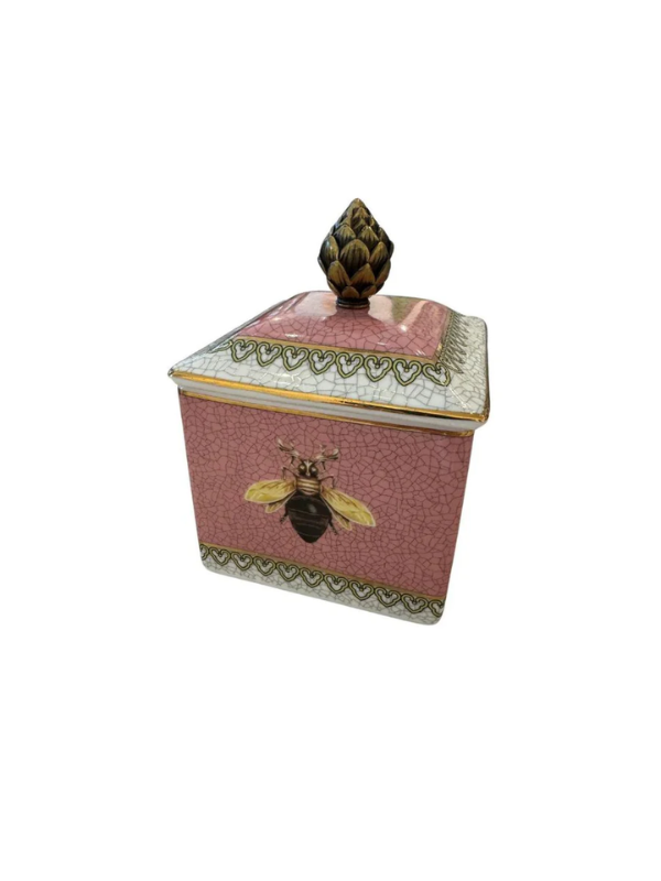 Christiana Bee Trinket Box Rose