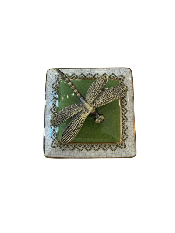 Christiana Dragonfly Trinket Box Green