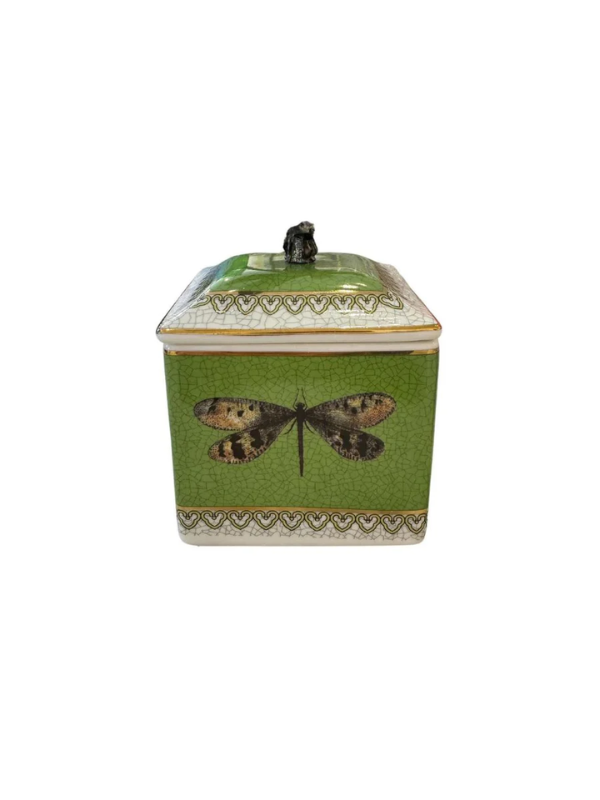 Christiana Dragonfly Trinket Box Green