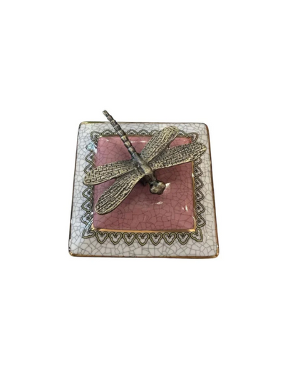 Christiana Dragonfly Trinket Box Rose