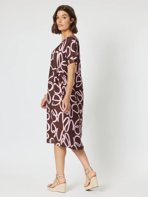 Clarity Koko Latte Dress Chocolate Side