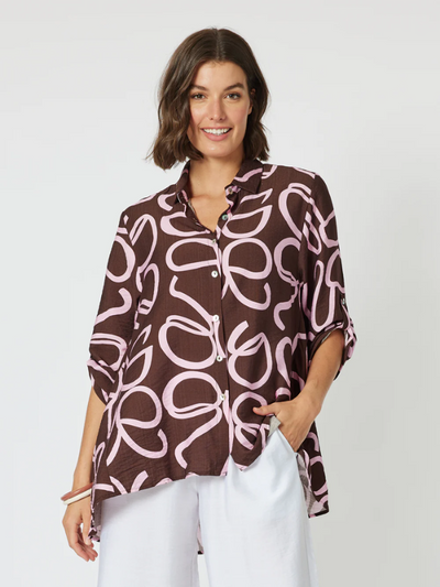 Clarity Koko Latte Shirt Chocolate Front