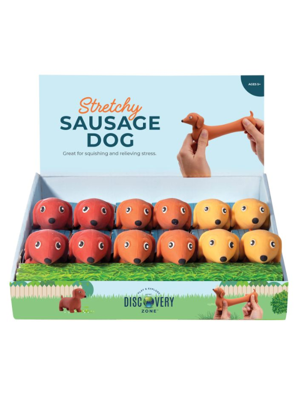Discovery Zone Stretchy Sausage Dog Tan