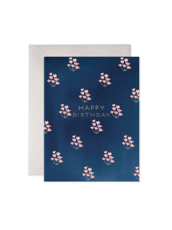E. Frances Dainty Block Print Happy Birthday Card – Taylor Francis and Co