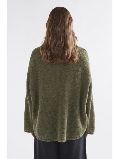 ELK the Label Agna Sweater Dark Olive Back