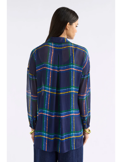 ELK the Label Eir Sheer Shirt Elba Check Back
