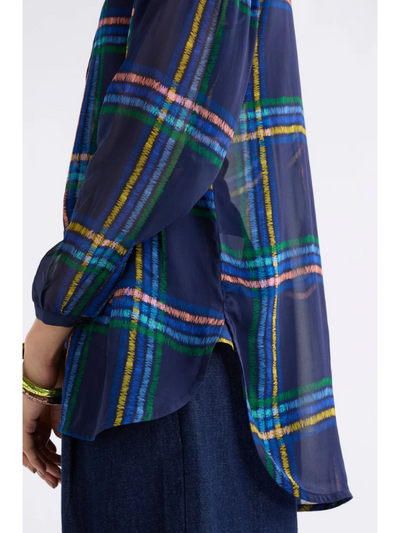 ELK the Label Eir Sheer Shirt Elba Check Side