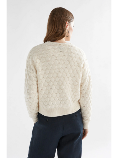 ELK the Label Emmer Cardigan Oatmeal Back