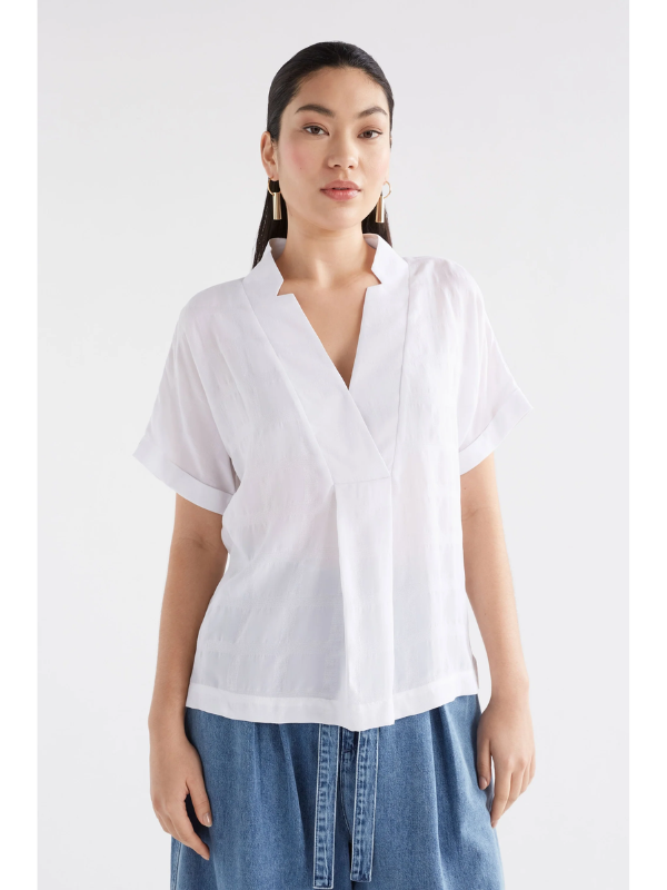 ELK the Label Flekke Shirt White Front