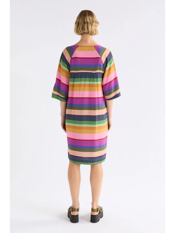 ELK the Label Foljer Dress Lysbro Print Back