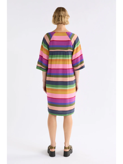 ELK the Label Foljer Dress Lysbro Print Back