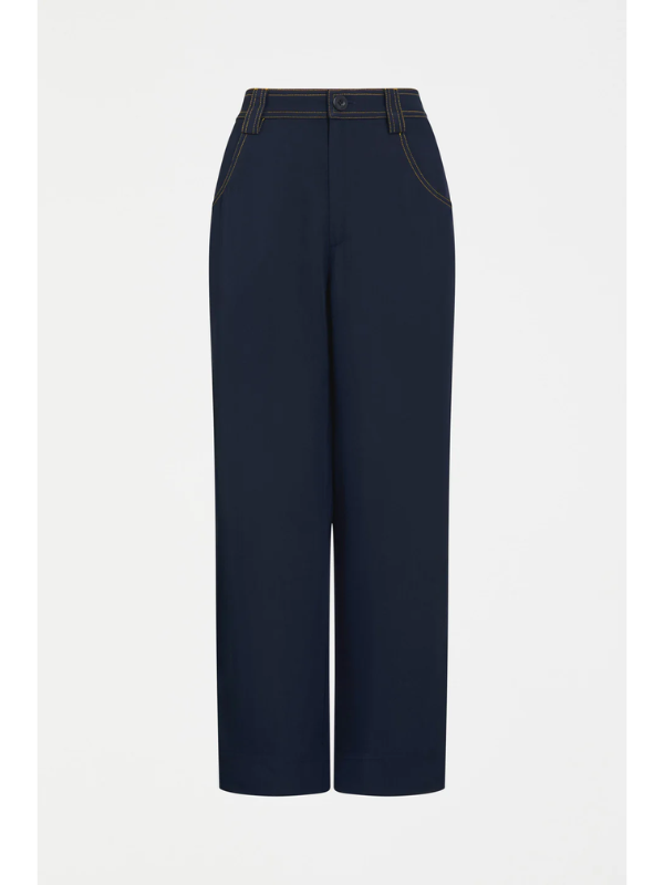 ELK the Label Hullu Pants Navy Flat Lay