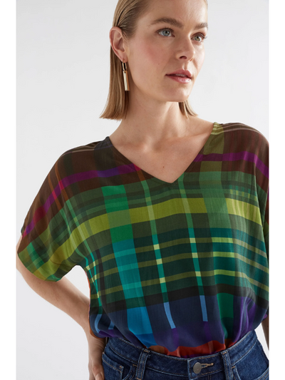 ELK the Label Ideell V-Neck Top Elodi Print Detail