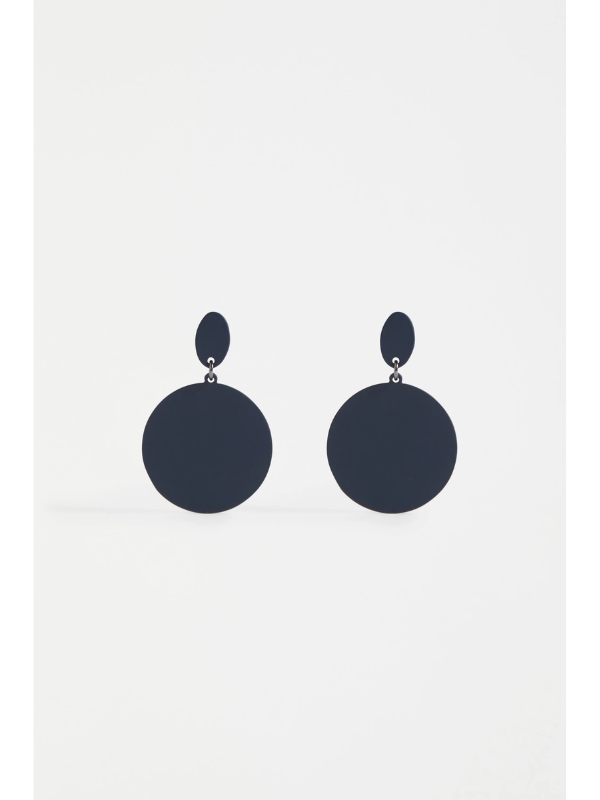 ELK the Label Josa Drop Earrings Space Blue & Silver