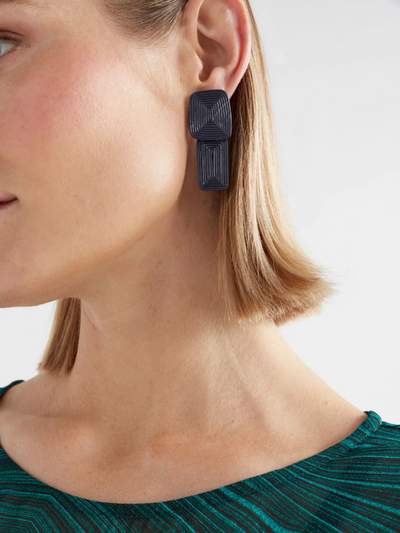 ELK the Label Kavia Earrings Bright Navy