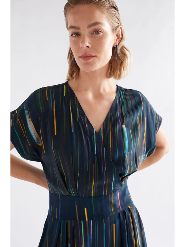 ELK the Label Kayra Dress Alinea Print Detail