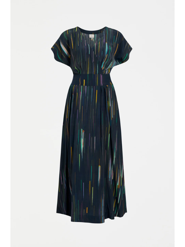 ELK the Label Kayra Dress Alinea Print Flat Lay