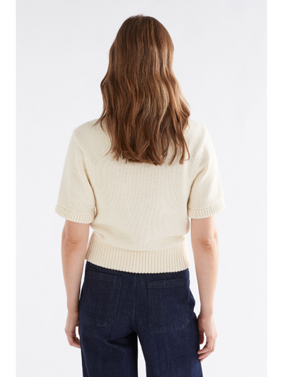 ELK the Label Luft Knit Top White Back