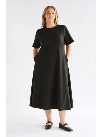 ELK the Label Mana Scuba Dress Black Front
