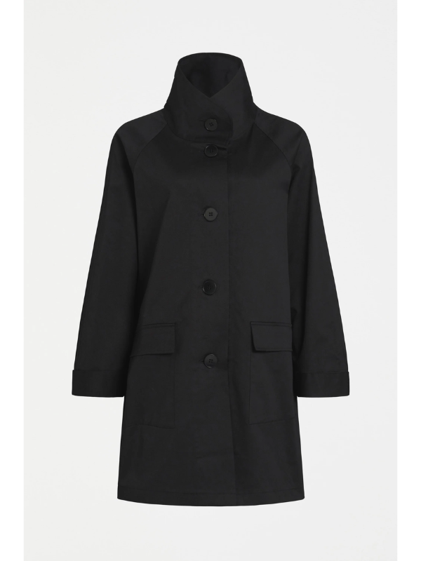 ELK the Label Noorden Coat Black Flat Lay