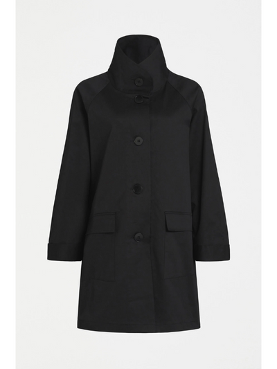 ELK the Label Noorden Coat Black Flat Lay