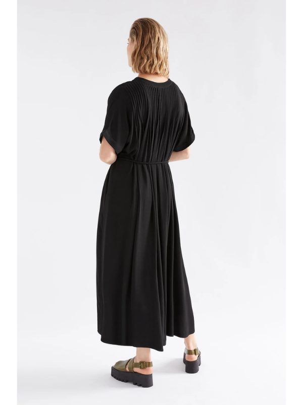 ELK the Label Omia Shirt Dress Black Back