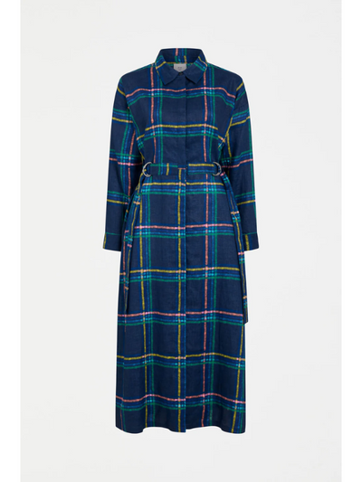 ELK the Label Paimo Shirt Dress Elba Check Flat Lay