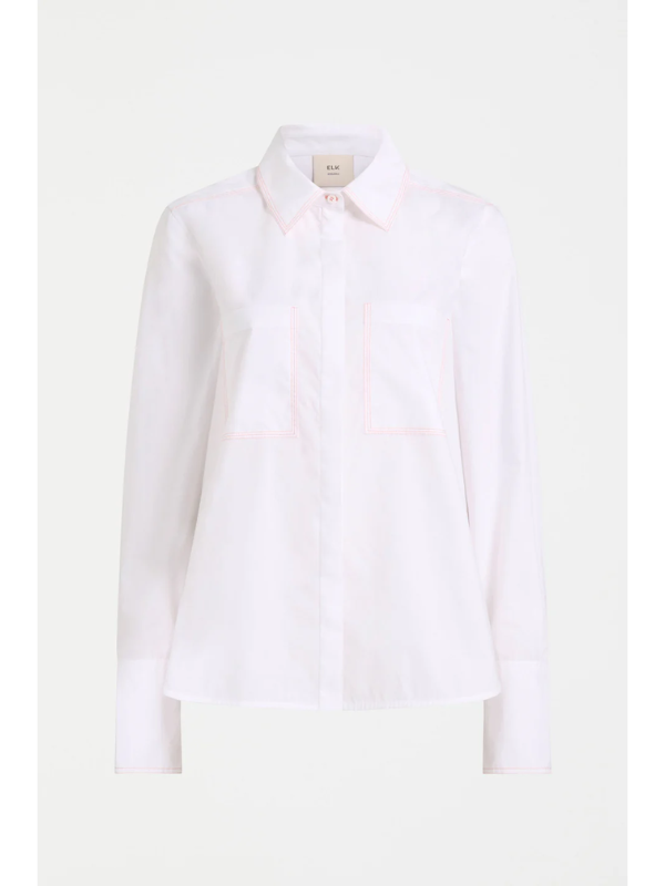 ELK the Label Salli Shirt White Flat Lay