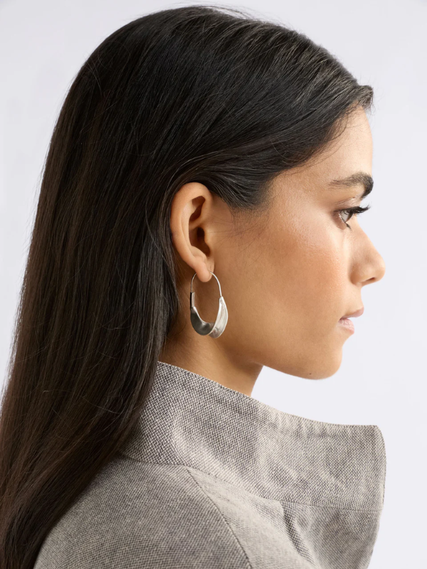 ELK the Label Siita Hoop Earrings Silver
