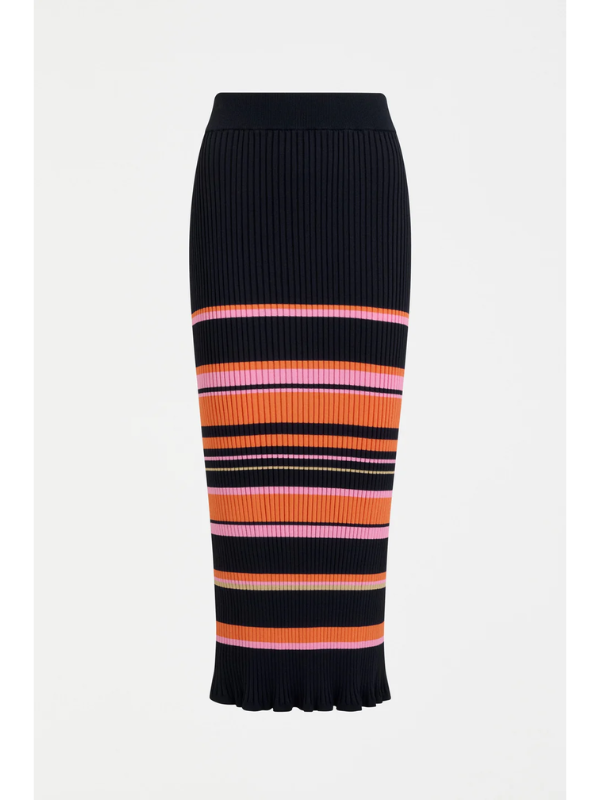 ELK the Label Slinki Knit Skirt Slinki Stripe Flat Lay