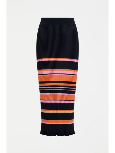ELK the Label Slinki Knit Skirt Slinki Stripe Flat Lay