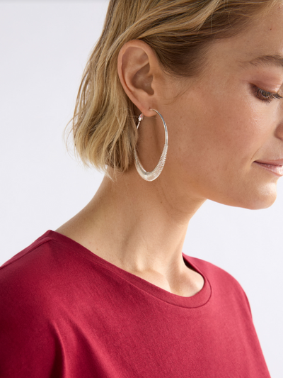 ELK the Label Solf Hoop Earrings Silver