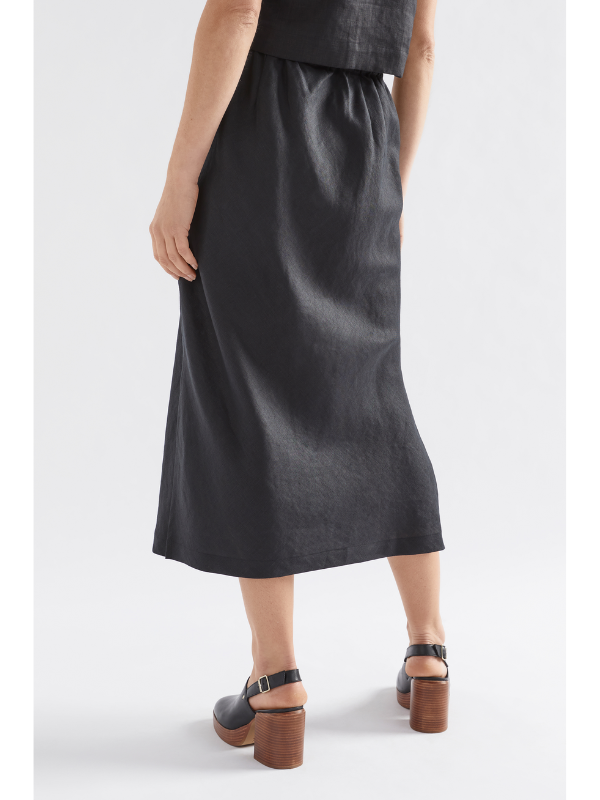 ELK the Label Stilla Linen Skirt Black Back