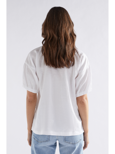 Elk the Label Strom Linen Shirt White Back
