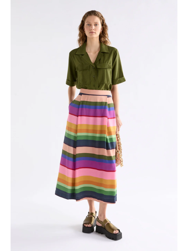 ELK the Label Stryd Skirt Lysbro Print Front