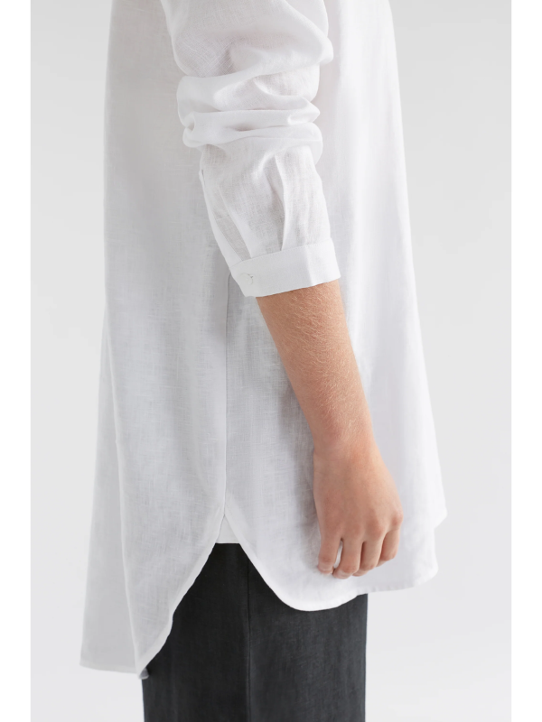 ELK the Label Yenna Linen Shirt White Detail