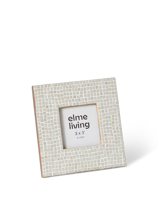 Elme Living Cambria Picture Frame White 3x3"