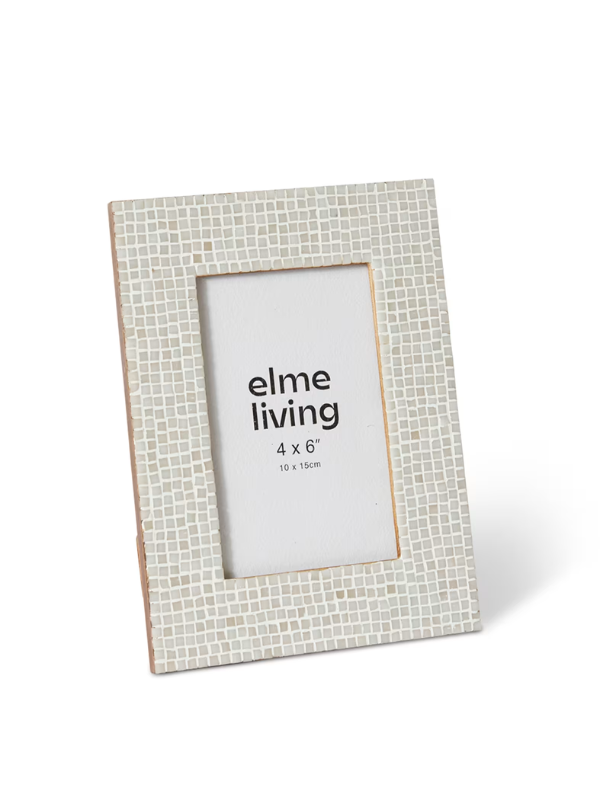 Elme Living Cambria Picture Frame White 4x6