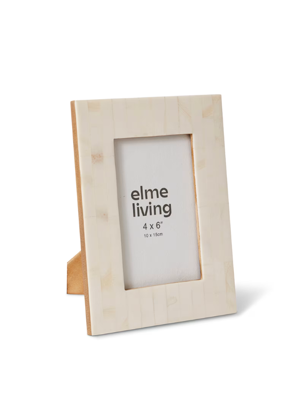 Elme Living Geethan Picture Frame Cream 4x6"