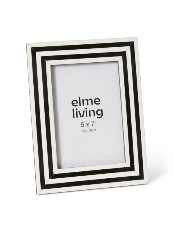 Elme Living Libby Photo Frame Black & White 5x7