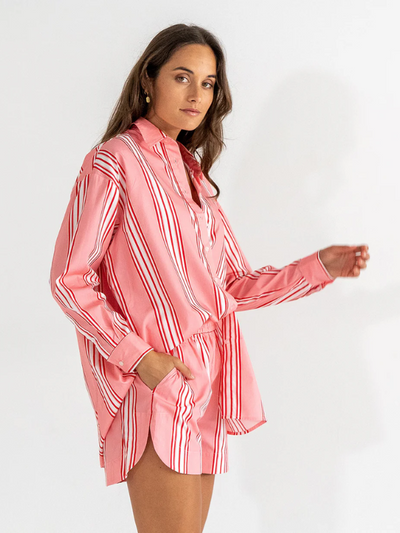 ELMS+KING Harlem Shirt Candy Stripe Side