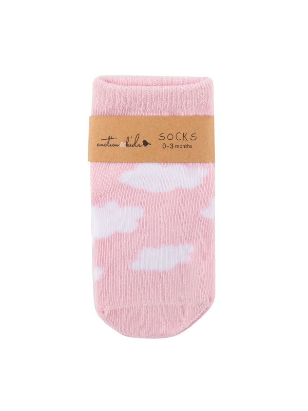 Emotion & Kids Cloud Baby Socks Pink