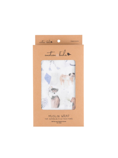 Emotion & Kids Dogs Day Out Muslin Wrap