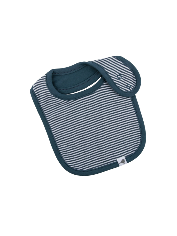 Emotion & Kids Fine Stripe Bib Navy