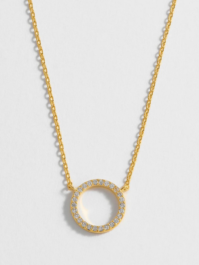 Estella Bartlett Circle CZ Necklace Gold