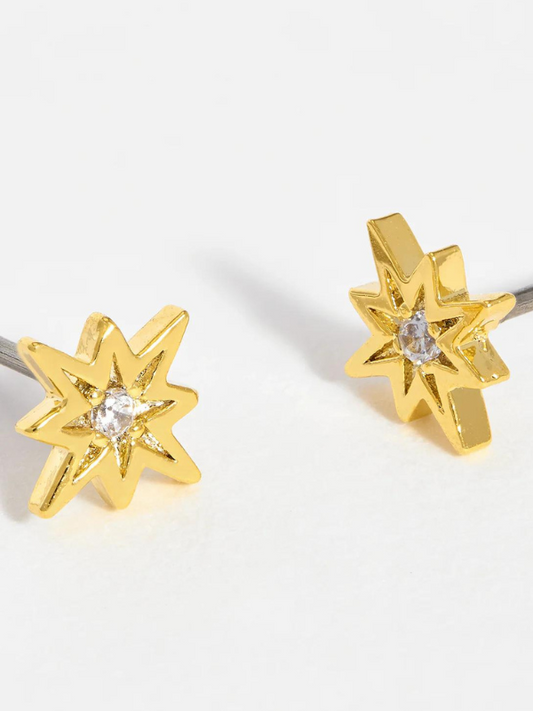 Estella Bartlett North Star CZ Stud Earrings Gold